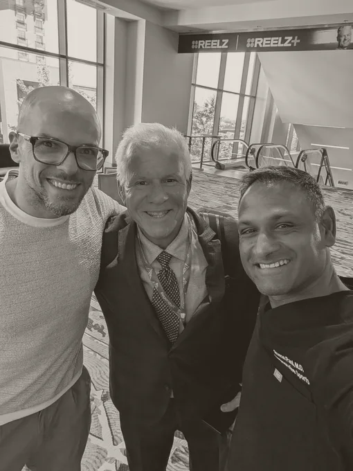 Dr. Rowan Paul with Chris Centeno