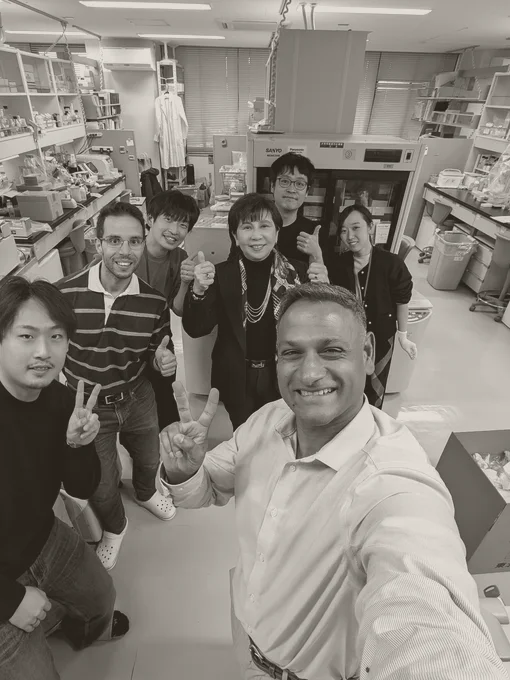 Muse-cell research laboratory visit, Japan